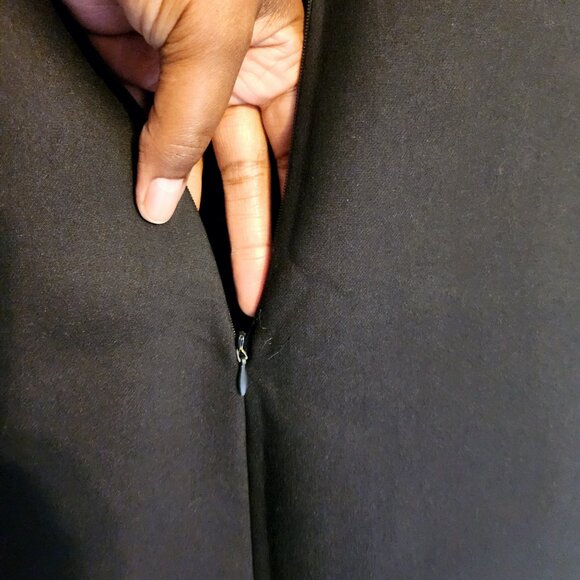 Zara | Women's Classic Little Black Mini Cocktail Dress (US Size Large) - Picture 8 of 10